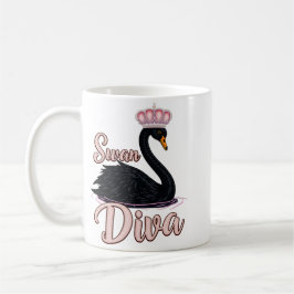 The black swan, queen of the water.  kaffemugg