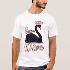 The black swan, queen of the water.  t shirt