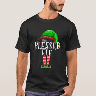 The Blessed Elf Group Matching Family Christmas T Shirt