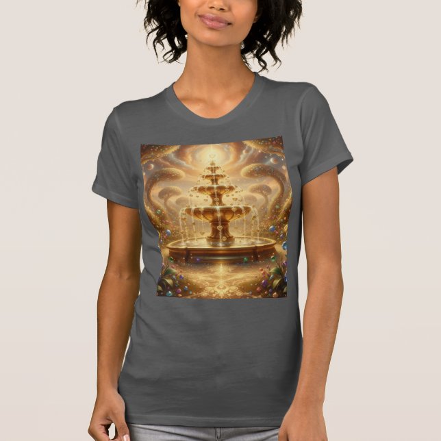 The Blessing Fountain — Overflow of Divine Wealth T Shirt (Framsida)