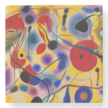 The Blue 10 Abstract Meets Red 6