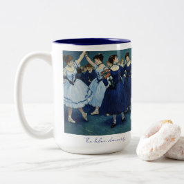 The blue dancers mug. Två-Tonad mugg
