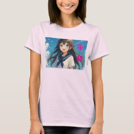 The Blue-Eyed Beauty's Gaze T Shirt