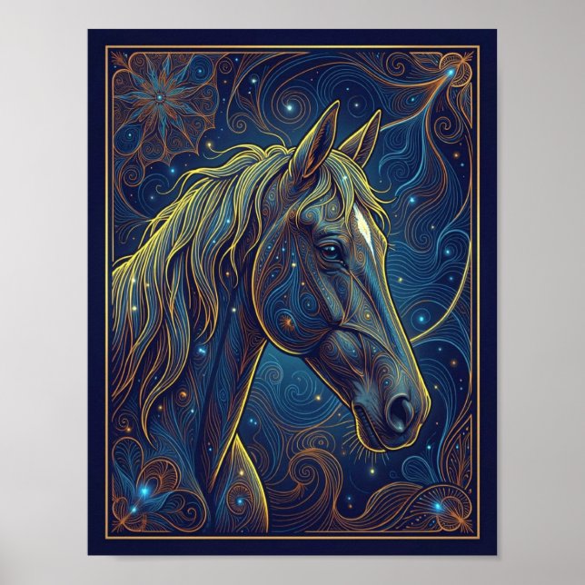 The Blue Horse Dreams Poster (Framsidan)