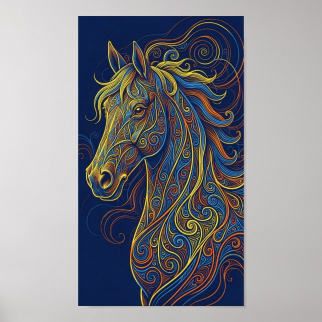 The blue horse poster (Framsidan)
