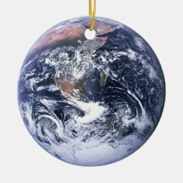 The Blue Marble Jordfoto Julgransprydnad Keramik (Framsidan)