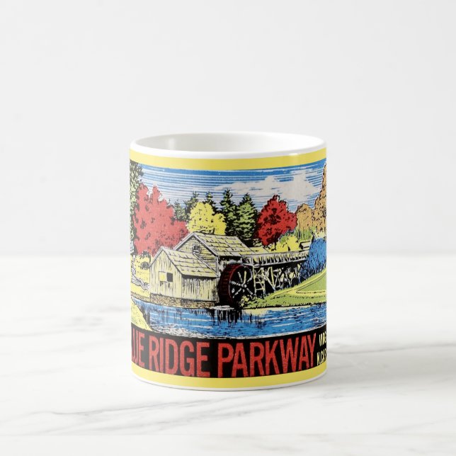 The Blue Ridge Parkway Vintage Kaffemugg (Center)