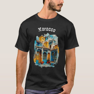 The Blue Tapestry: Chefchaouen's Classic Elegance T Shirt