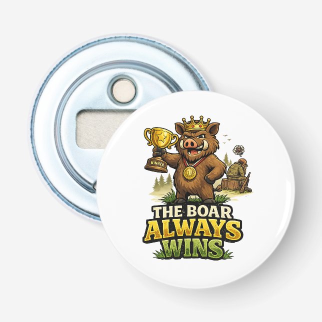 The Boar Always Wins Flasköppnare (Framsidan)