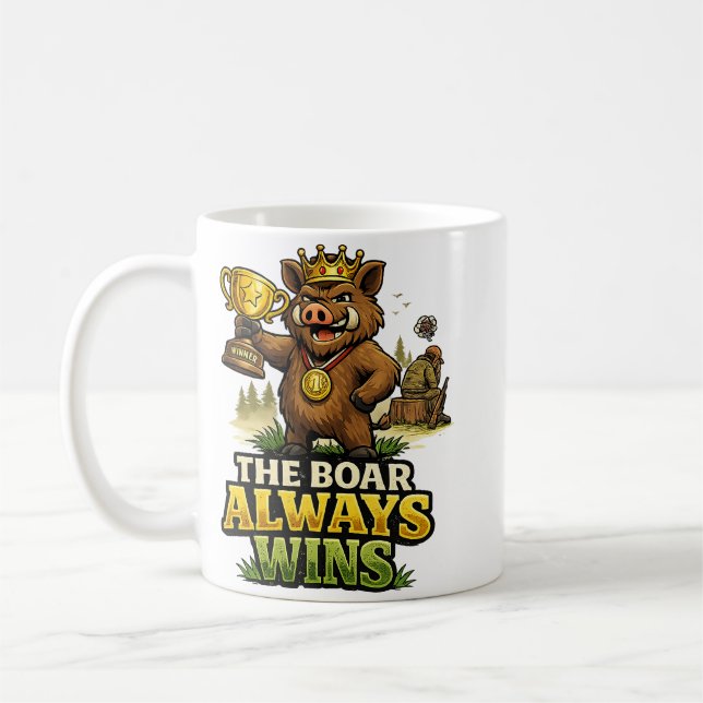 The Boar Always Wins Kaffemugg (Vänster)