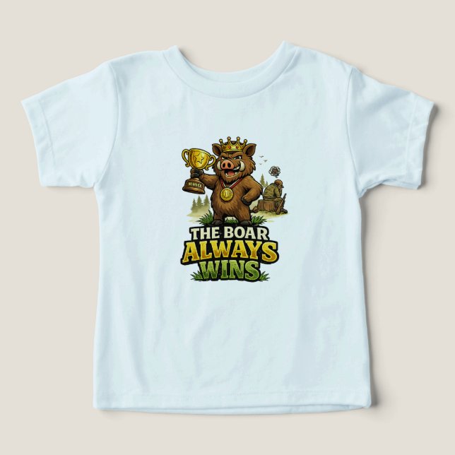 The Boar Always Wins T Shirt (Design Framsida)