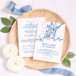 The Bohlin Wedding Weekend Itinerary Card Newport Tack Kort