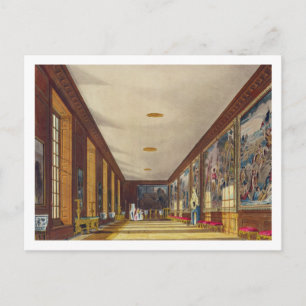 The Boll Room, Hampton Court, från The History of Vykort