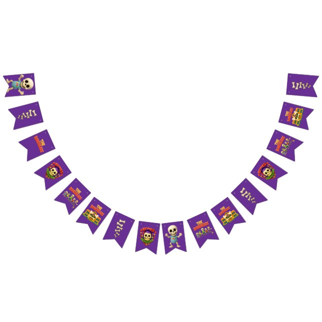 The Boneheads™ Bones Academy™ Party Banner Vimplar (Alla)