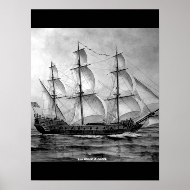 The Bonhomme Richard, 1779_Krig Image Poster (Framsidan)