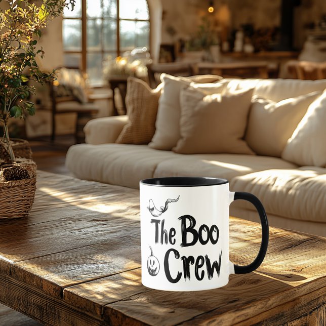 The Boo Crew Halloween – Rolig och läskig spökdesi Mugg (Skapare uppladdad)