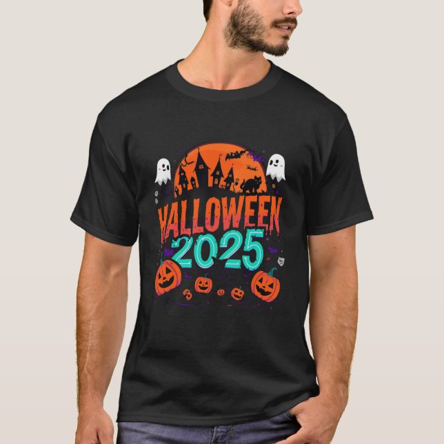 The Boo Crew Orange Halloween Family Matching T-Sh T Shirt (Framsida)