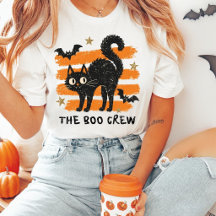 The Boo Crew Svart Katt Halloween T-Shirt