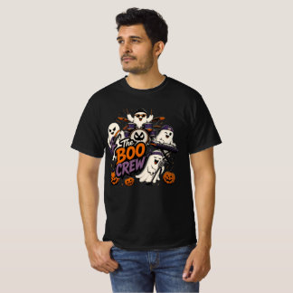 The Boo Crew T-Shirt Män Halloween Ghost Tee