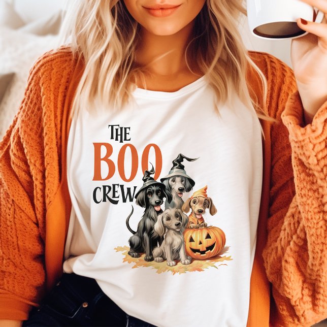 The Boo Crew Vintage Halloween T Shirt (Skapare uppladdad)