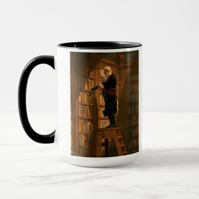 The Bookworm, 1861 av Carl Spitzweg Mugg (Vänster)