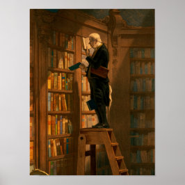 The Bookworm, 1861 av Carl Spitzweg Poster