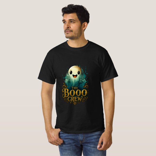 The Booo Crew Cute Ghost Design T Shirt (Hel framsida)