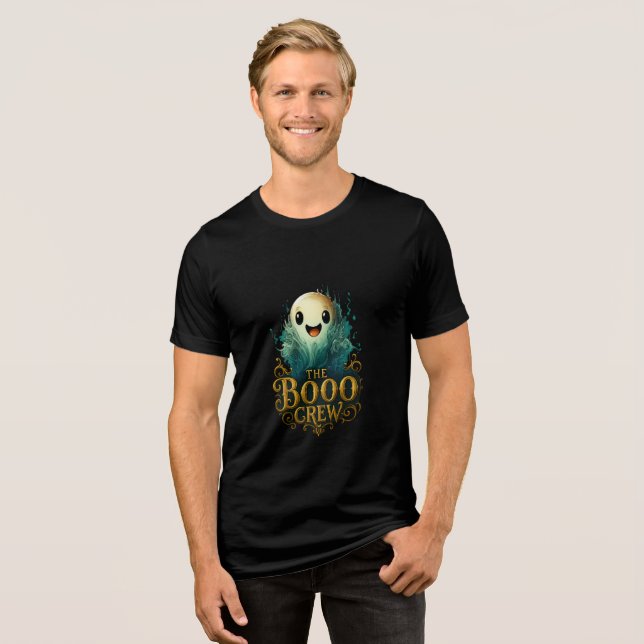 The Booo Crew Cute Ghost Design T Shirt (Framsida Full)