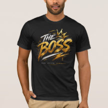 The Boss Crown – Gold Streetwear Power T-Shirt 🔥