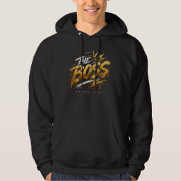 The Boss Crown – Gold Streetwear Power Tröja Hoodie