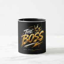 The Boss Crown – Guld Lyx Kraftmugg