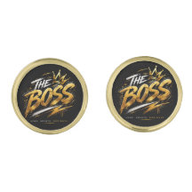 The Boss Crown – Guld Lyxiga Kraftiga Manschettkna