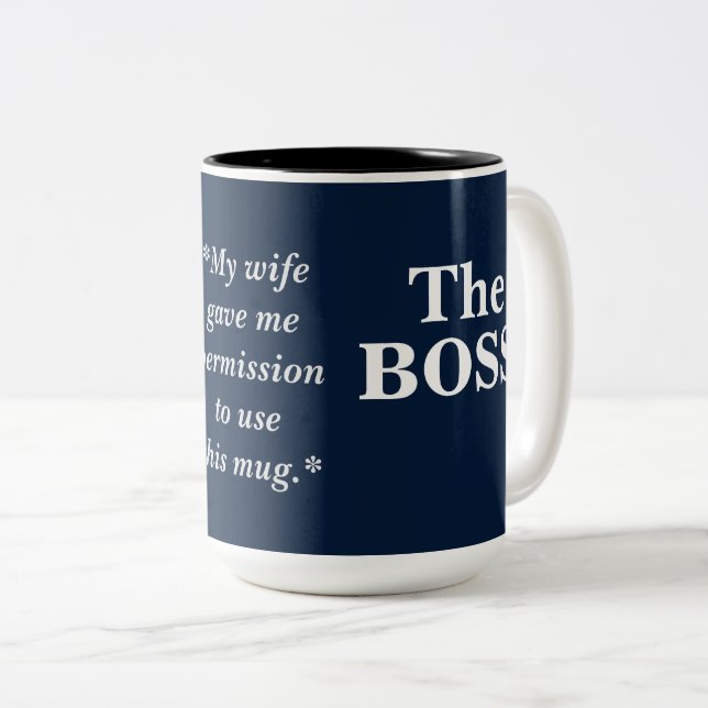 The Boss Humor Två-Tonad Mugg (Framsida höger)