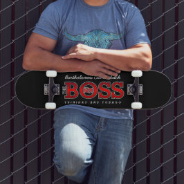 The Boss Trinidad och Tobago Mini Skateboard Bräda 18,5 Cm