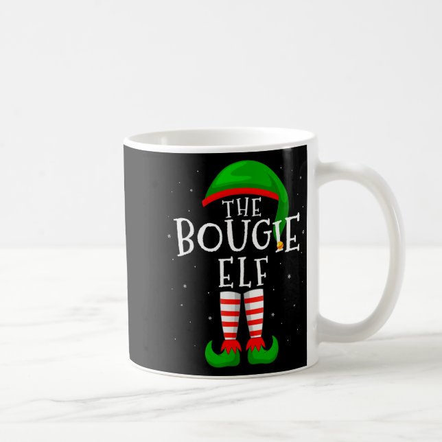 The Bougie Elf Funny Matching Family Group Christm Kaffemugg (Höger)