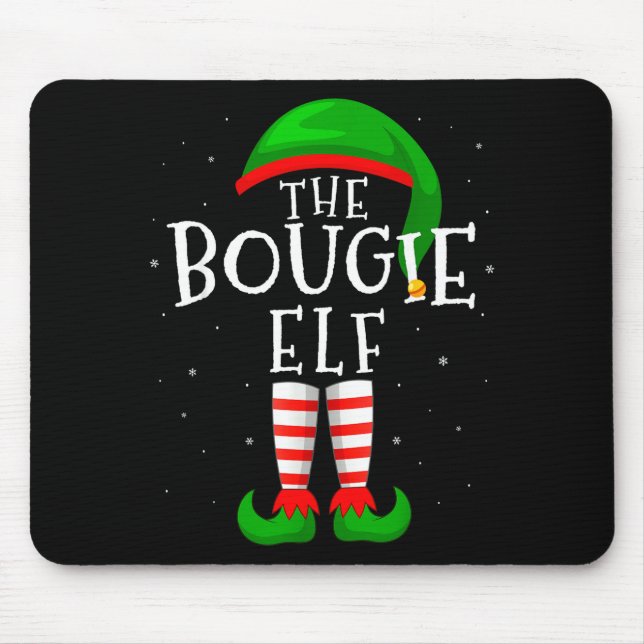 The Bougie Elf Funny Matching Family Group Christm Musmatta (Framsidan)
