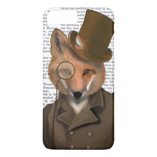 The Bounder Fox Print Case-Mate iPhone Skal (Baksida)