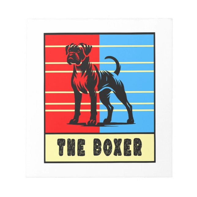 The Boxer - Stark Hund Anteckningsblock (Framsida)