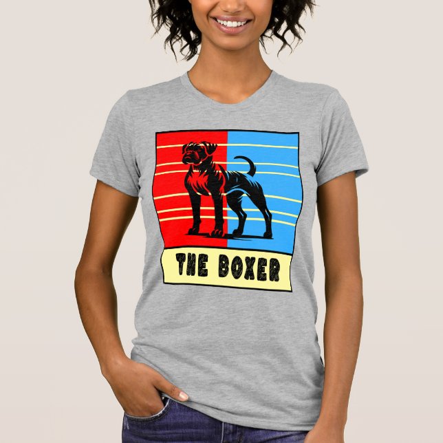 The Boxer - Strong Dog T Shirt (Framsida)