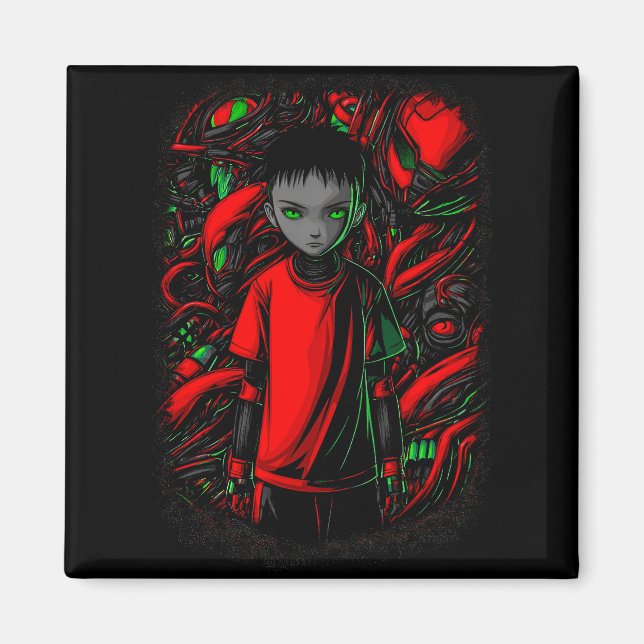 The Boy and the Machines Magnet (Framsidan)