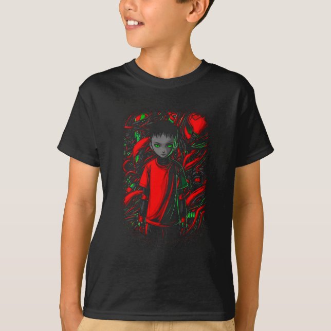 The Boy and the Machines T Shirt (Framsida)