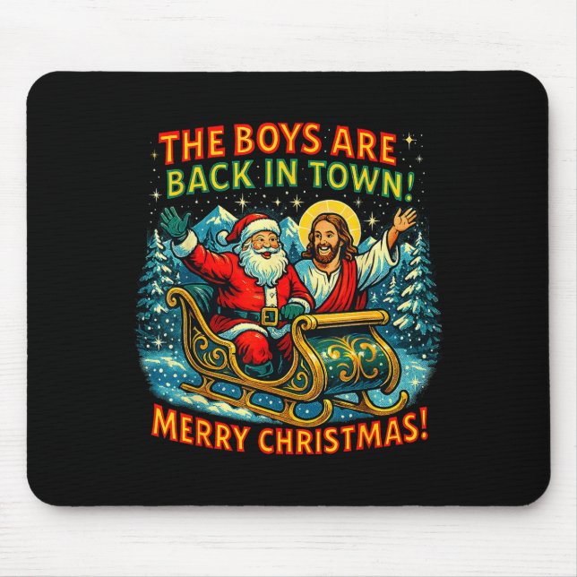The Boys Are Back In Town Merry Christmas Design  Musmatta (Framsidan)
