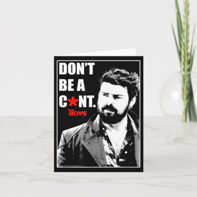 The Boys Butcher Don't Be A... Small  Kort (Framsida)