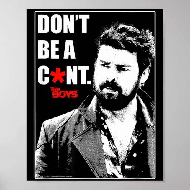 The Boys Butcher Don't Be A... Small  Poster (Framsidan)