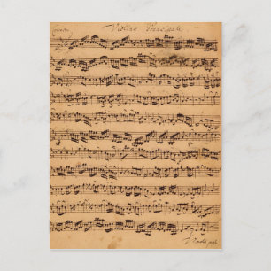 The Brandenburger Concertos, No.5 D-Dur, 1721 Vykort