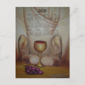The Bread of Life: Holy Eucharist 2026 Calendar Vykort