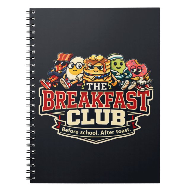 The Breakfast Club - Matgalna Vänner Anteckningsbok (Framsidan)