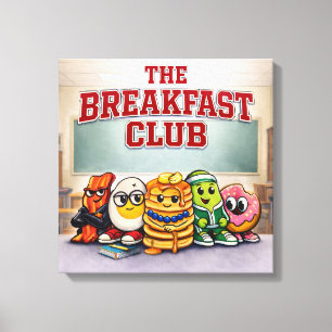 The Breakfast Club - Matgalna Vänner Canvastryck