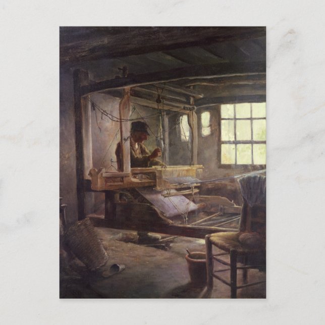 The Breton Weaver, 1888 Vykort (Framsida)