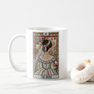 The Bride Tarot Card, Vintage, Yarn art Kaffemugg